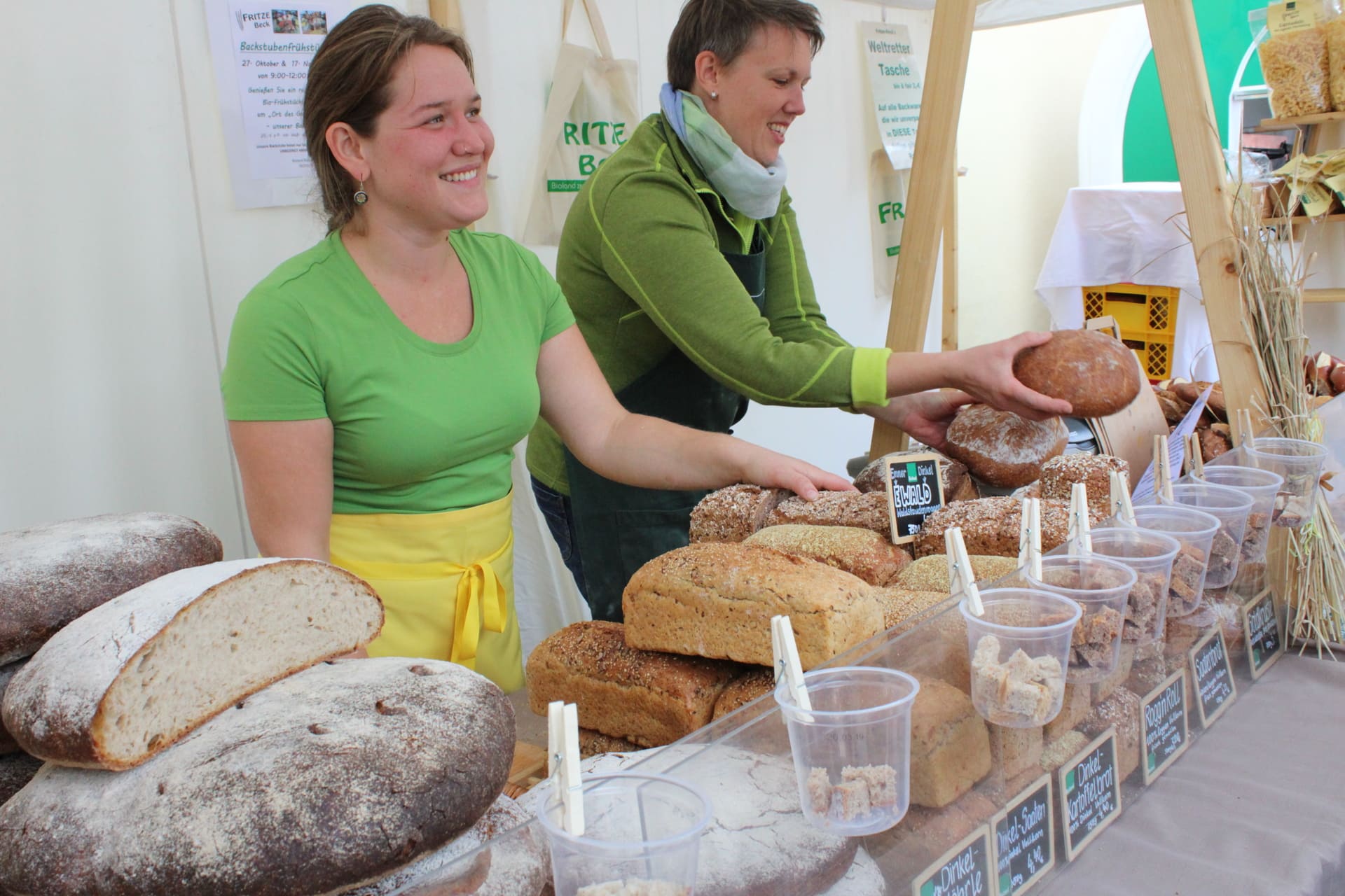 Stand der Bäckerei Fritzebeck auf dem Naturpark-Markt in Neckargemünd 2019