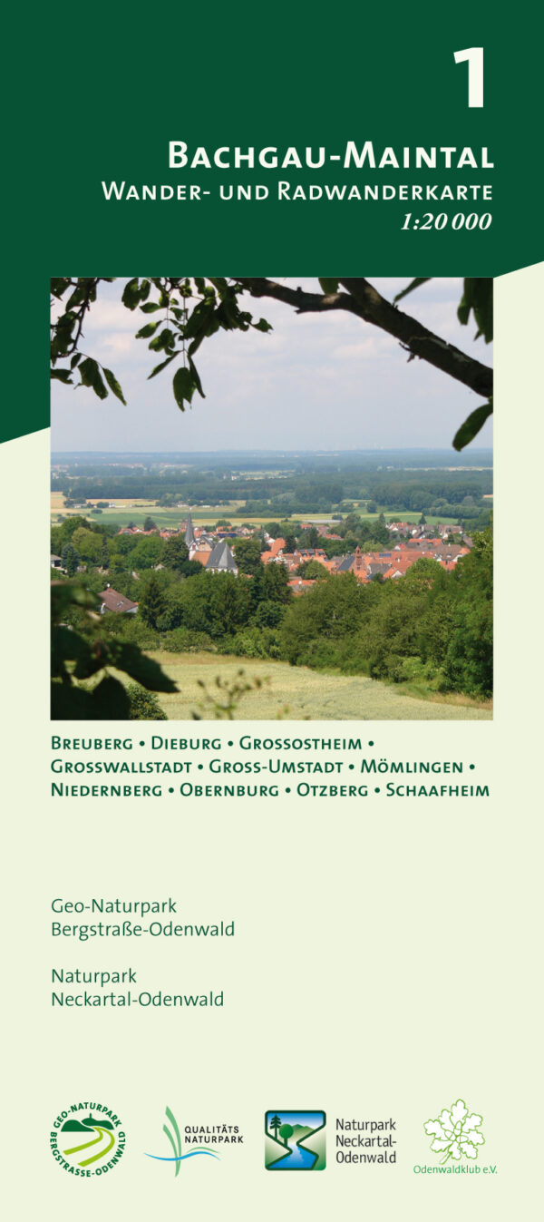 Wanderkarte Nr. 1 - Bachgau-Maintal